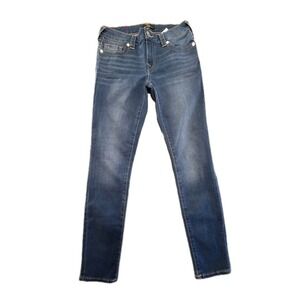 True Religion Halle Mid Rise Super Skinny Denim   Jeans Women's 27x28